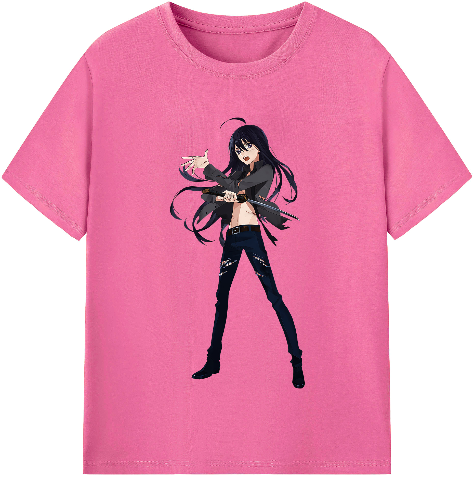 （画像用） 刀剣乱舞 Touken Ranbu レディースカジュアルプリントTシャツ（綿100％）